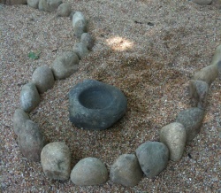 Close-up of the Center of Labyrinth at Enchanted Faerie in Goodletsville