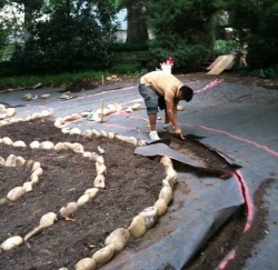 Private Labyrinth under construction